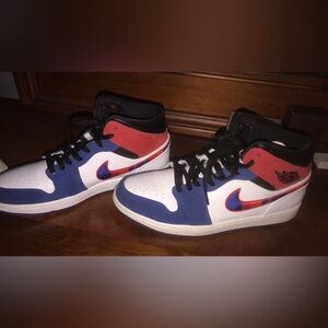 Jordan 1 Mid Multi/Color Swoosh